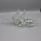 2 Heisey Original Crystal Geese Wings Up and Wing Half