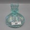 Fenton Aqua Irid. Candle Holder