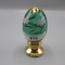 Fenton hand painted egg on font