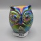 Fenton Carnival Glass Owl Paperweight