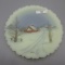 Fenton HP Plate with Barn Scene