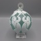 Pilgrim Cameo Glass vase, C Carpenter Ornament- Trumpets Sound