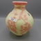 Fenton Cameo Glass vase, K. Murphy Cherry Blossom on burmese 8