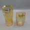 2 Fenton Grecian Gold Tumblers With Cuttings one is a museum peice