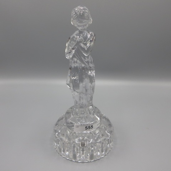 Cambridge 8.5" Crystal "Draped Baby" Flower Froger