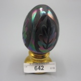 Fenton sandcarved Egg on font