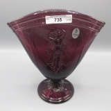 Fenton Purple Dancing Ladies Fan Vase Fenton Collectibles 2007