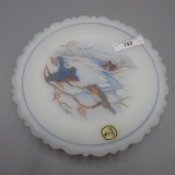 Fenton HP Plate with Blue Birds