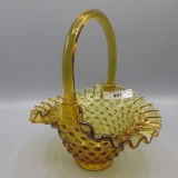 Fenton hobnail basket