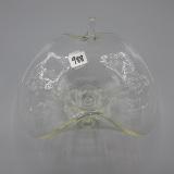 Fenton Crystal Danacing Ladies Two Sides Up Compote