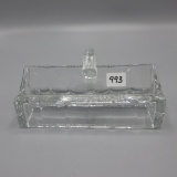 Heisey Crystal Colonial Wide Panel Domino Sugar Holder