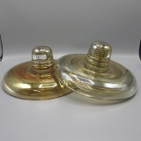 2 large marigold insulators