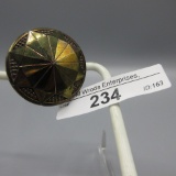 Carnival Glass Hatpin as shown- Pinwheel