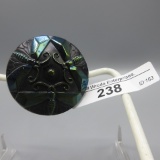 Carnival Glass Hatpin as shown- Dragonflies