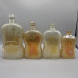 Golden Wedding 4  Whiskey Bottles as shown