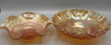 2 carnival glass bowls as shown