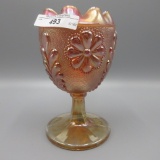 Nwood mari Daisy & Plume rosebowl shape goblet