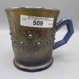 Fenton blue Orange Tree mug