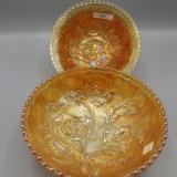 2 Imp lustre Rose bowls