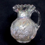 White Floral & Grape water pitcher- NICE!