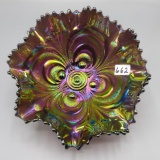 Imperial 7' HOT ELEC PURPLE Scroll Embossed bowl WOW!!