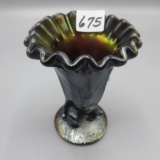 Dugan purple Beauty Bud vase w. CRE, 4.25