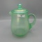 Diamond Pretty Panels water pitcher w/lid in ice green stretch- RARE