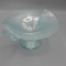 Fenton ice blue Double Dolphin flared compote- Scarce color