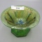 Millersburg radium green Leaf & Little Flowers round compote