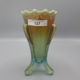 Nwood Butterscotch AO Daisy & Drape flared vase