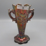 Dugan purple Mary Ann 2 handled vase