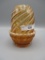 Fenton cameo opalescent spiral fairy lamp