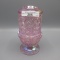 Fenton pink iridized Fine Cut & Block fairy lamp. Yes it is Fenton!!!