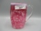 Fenton Cranberry opal Daisy & Fern mug w/ handle VERY SCARCE WHIMSY
