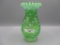 Fenton lime green Swirl Feather hurricane shade no base