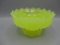 Fenton jonquil hobnail pedastal bowl