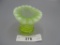 Fenton miniature JIP hat vaseline opal