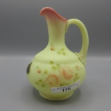 Fenton Roses on burmese cruet HP by Gloria Finn