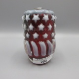 Fenton cranberry opalescent Stars & Stripes Progressive WOW!! SAMPLE