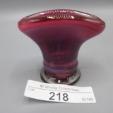 Fenton plum opalescent mini fan vase made for NFGS
