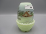 Fenton 1981 Christmas Fairy lamp 