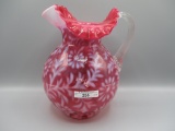 Fenton cranberry opalescent Daisy & Fern water pitcher