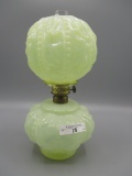 Fenton cream colored Beaded Drape mini lamp. Unusual!