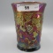 Millersburg radium purple Multi- Frutis and Flowers tumbler- RARE & BEAUTIF