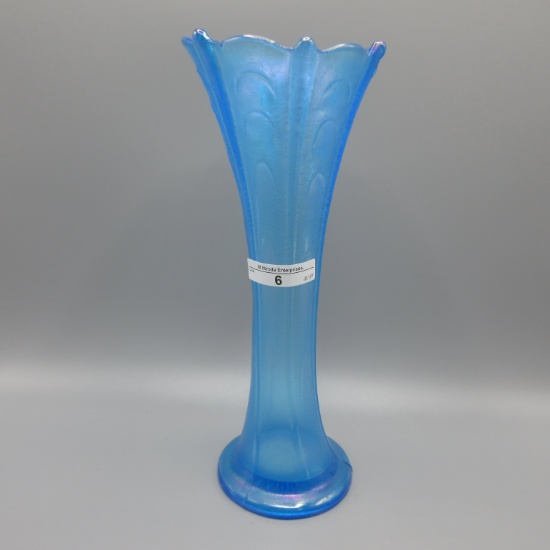 Dugan 10.5" celeste blue Pulled Loops vase- RARE!!