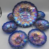 AMAZING Elec Blue Peacock at Urn 7pc ice cream set WELL Matched with awesom