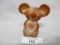 Fenton hand painted mouse- Chocolate