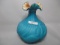 Fenton swans cased vase