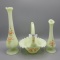 3 Fenton hand painted custard items as shown