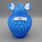 Fenton blue cased Hobnail 5